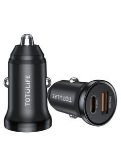 Totulife Mini Car Charger PD 20W + QC - Black  - Image 3
