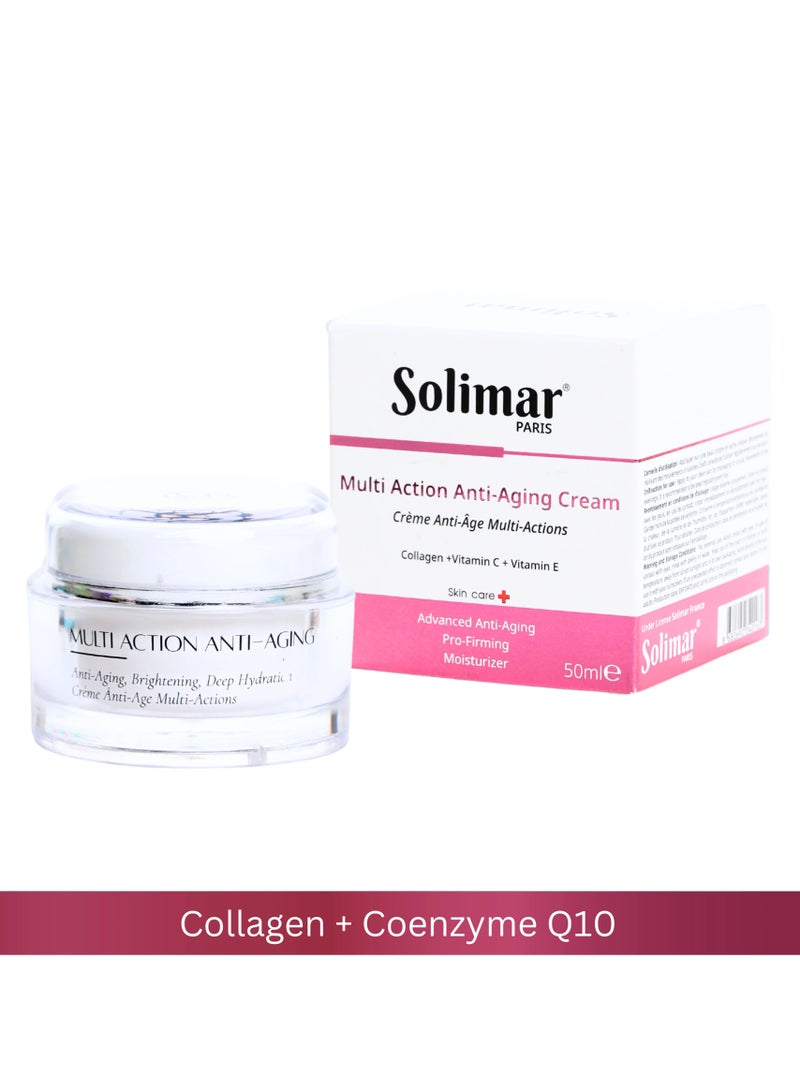 Solimar Paris Multi Action Anti-Aging Cream – Firming & Hydrating Formula, 50ml - Image 1