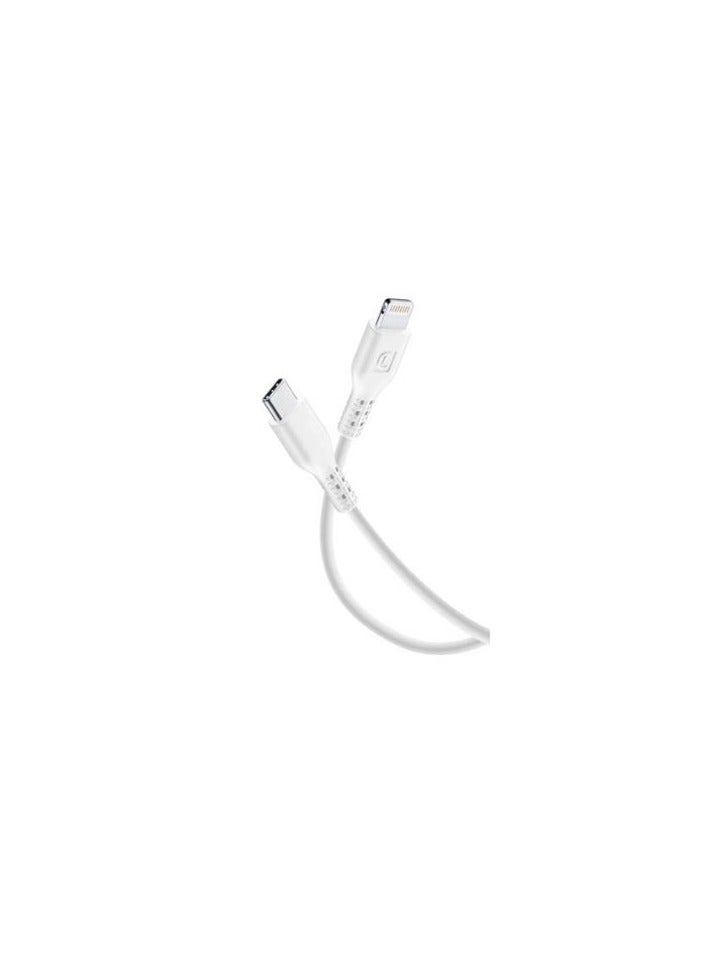 Cellularline Power Cable 120cm   USB C to Lightning