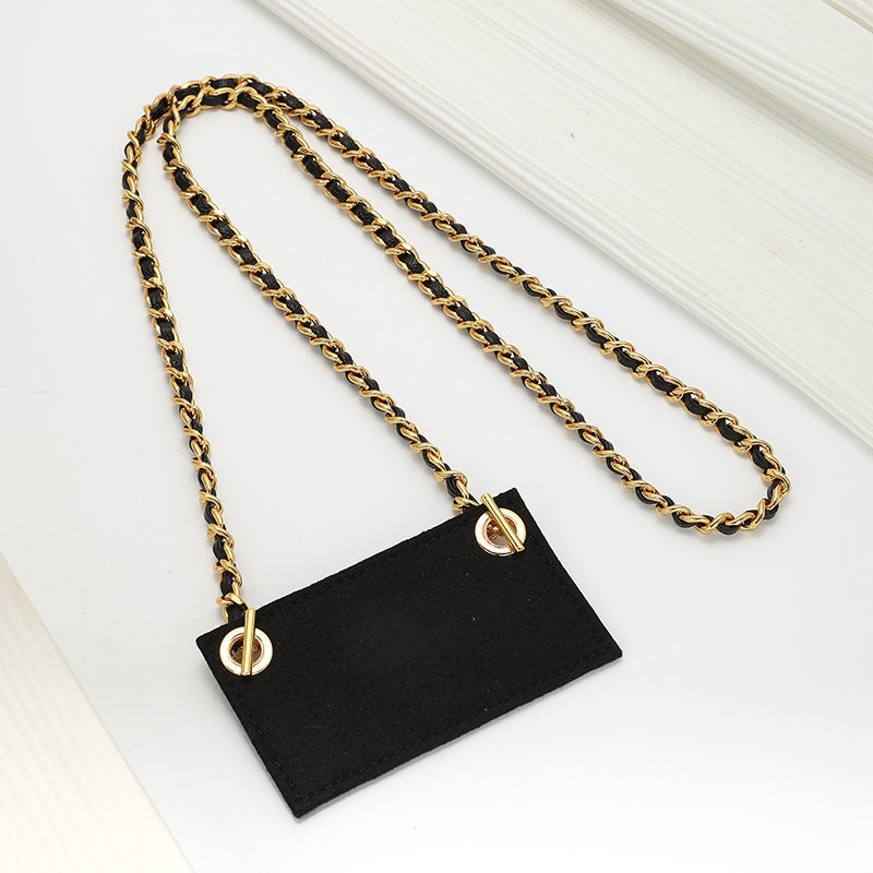 Factory Small Incense Cf Card Bag Bag Transformation Wear Leather Shoulder Strap Slung Chain Card Holder Wallet Liner Accessories - Image 1
