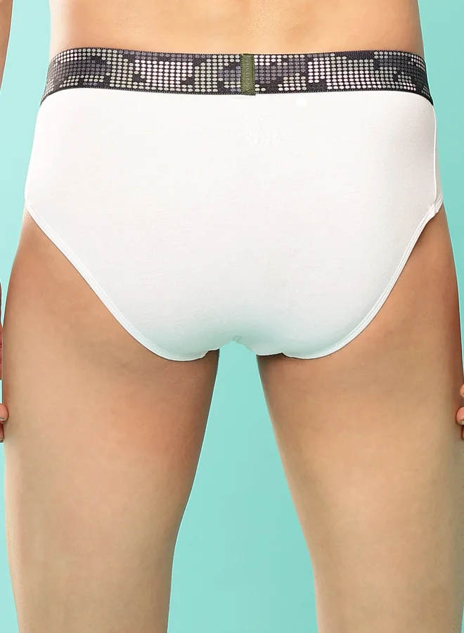 John Players John Player Pack of 2 - Solid Briefs with Sublimation Waistband