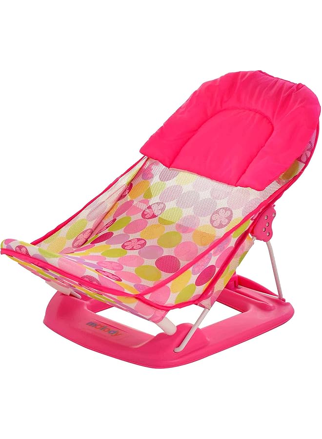 erorex Folding Shower Chair With Pillow Pink Folding Shower Chair With Pillow Pink - Image 1