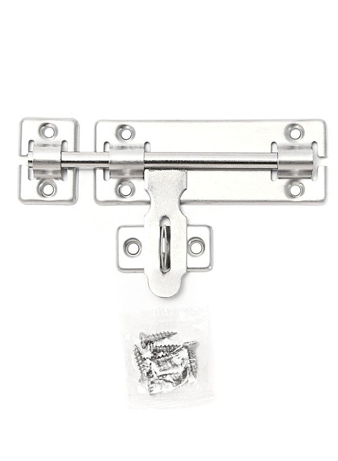 LAWAZIM Iron Sliding Latch Lock - 6inch - Barrel Bolt Latch with Screws, Pre-Drilled Holes, and Smooth Sliding Mechanism - Ideal for Securing Doors, Gates, Cabinets, Sheds, Fences, and Storage Areas - Image 2