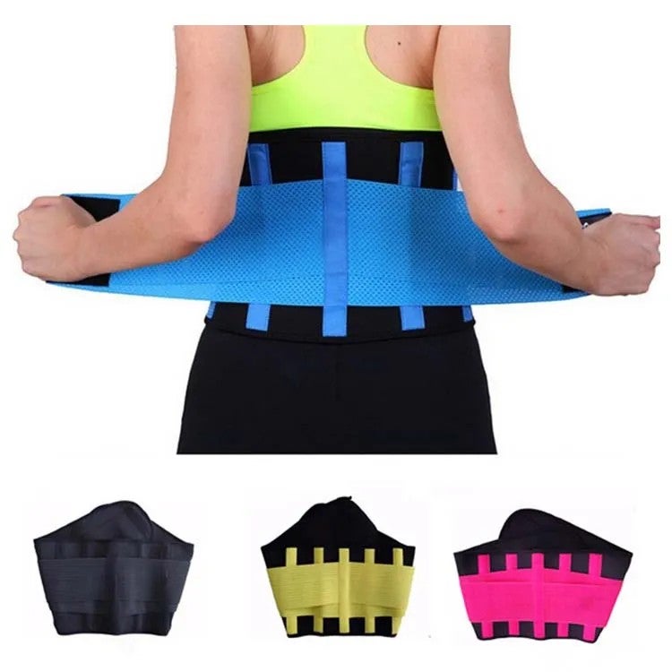 Bluejw Adjustable Weight Loss Waist Brace - Sports Workout Neoprene Back Support Belt - Slimming Waist Trimmer for Women & Men - Image 3