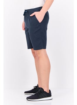 Algspar Men Plain Basic Shorts, Navy  - Image 2