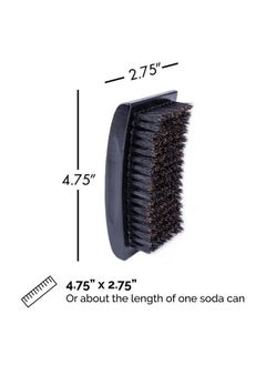 Zeus Palm Hair Brush Beech Wood Handle & Boar Bristles For Beard & Hair Bp92  - Image 3
