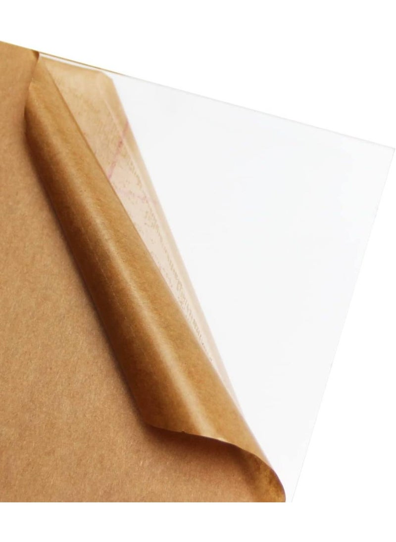 BPA - Acrylic Sheet A3 Clear Acrylic Plexi Glass Sheet Acrylic Sheet Plastic Plexi Glass Board for Picture Frames Sign Holders DIY Display 2mm Thick 420mm x 297mm 1pcs - Image 1