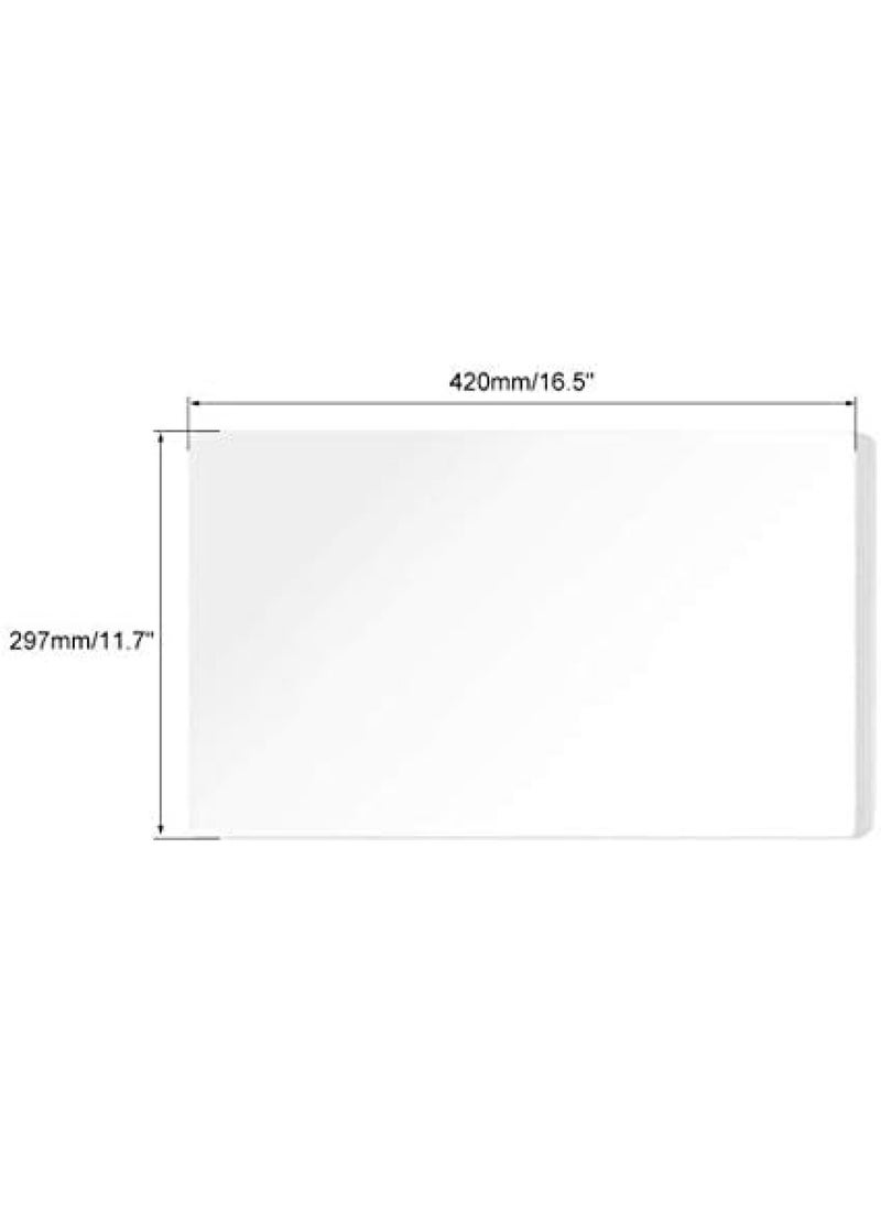 BPA - Acrylic Sheet A3 Clear Acrylic Plexi Glass Sheet Acrylic Sheet Plastic Plexi Glass Board for Picture Frames Sign Holders DIY Display 2mm Thick 420mm x 297mm 1pcs - Image 1