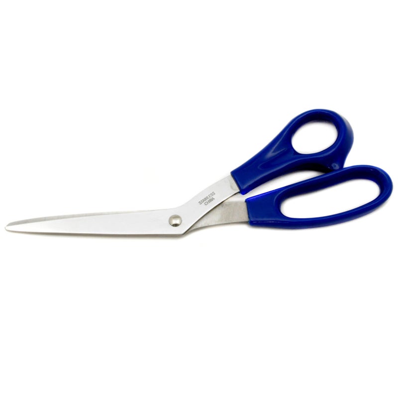 Chef Craft Dressmakers Stainless Steel Fabric Scissors, 8.5 inch, Blue - Image 1