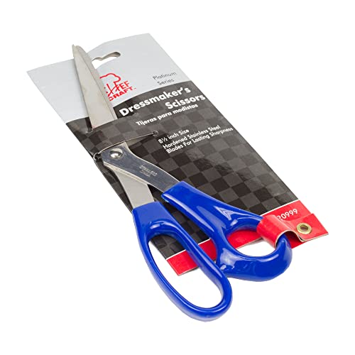 Chef Craft Dressmakers Stainless Steel Fabric Scissors, 8.5 inch, Blue - Image 2