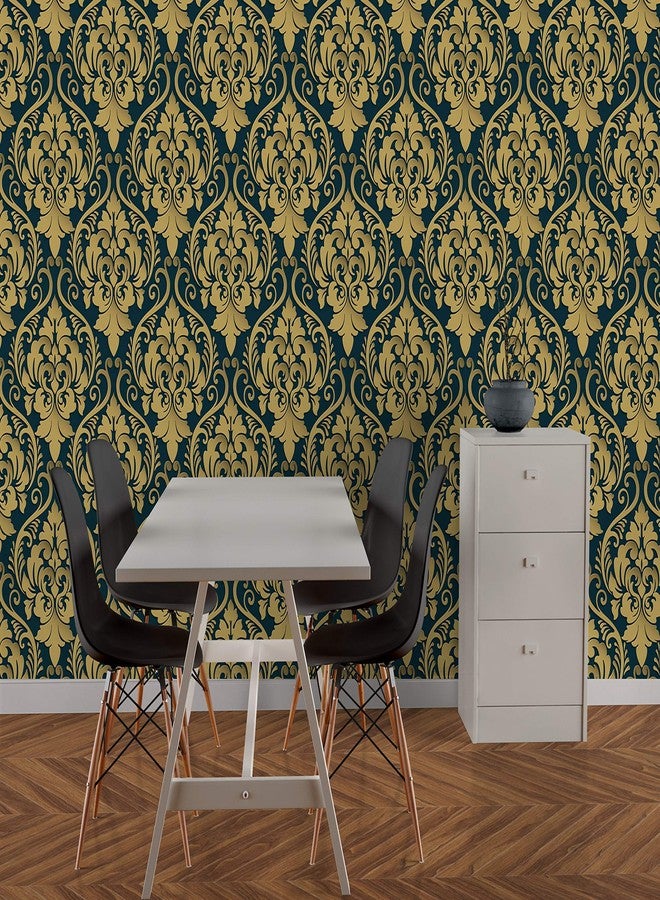DECOR PRODUCTION Self Adhesive Wallpaper Wall Sticker for Home Decor, Living Room, Bedroom, Hall, Kids Room, Play Room (PVC Vinyl, Water Proof 20 sq.ft) 16x90 Inches Each Strip - Image 1