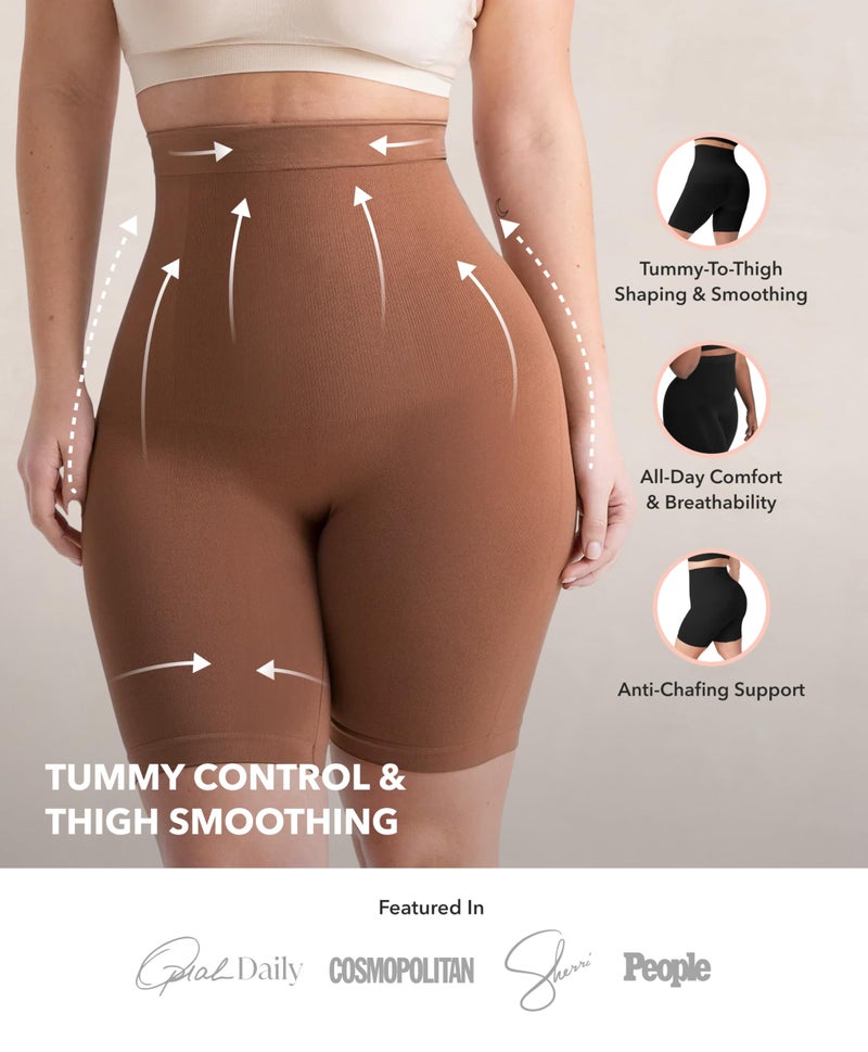 SHAPERMINT Shapewear for Women - High-Waisted Shapewear Tummy Control Shorts, Thigh Slimmer, Underwear for Women - Image 2