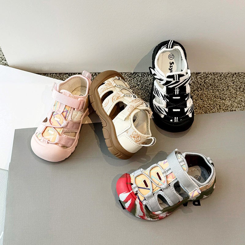 Girls' Sandals Summer Children'S Soft-Soled Sandals For Large Children And Boys Students Casual Shoes Trendy - Image 2