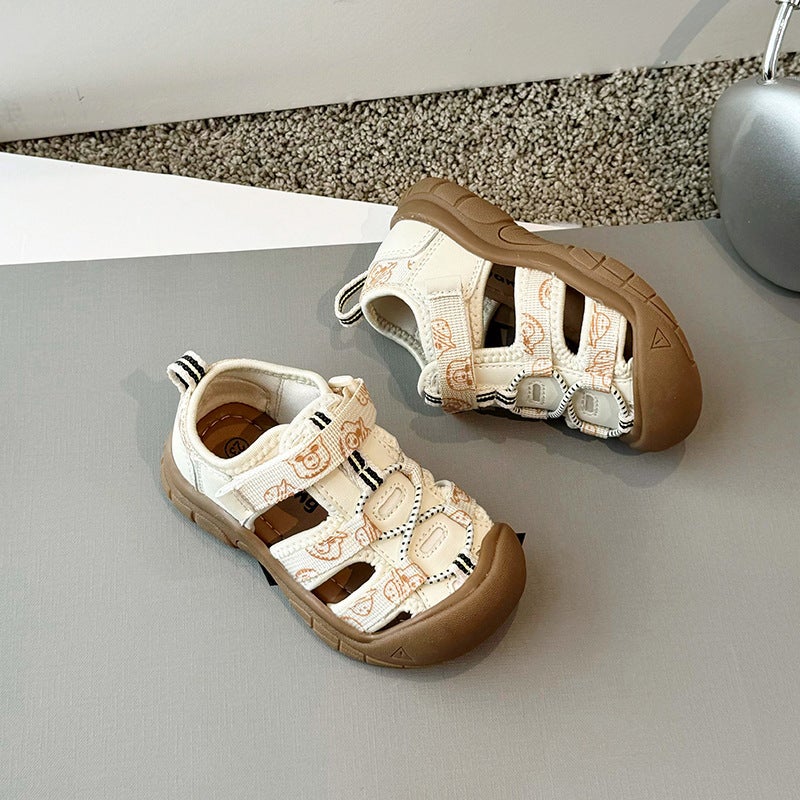 Girls' Sandals Summer Children'S Soft-Soled Sandals For Large Children And Boys Students Casual Shoes Trendy - Image 4