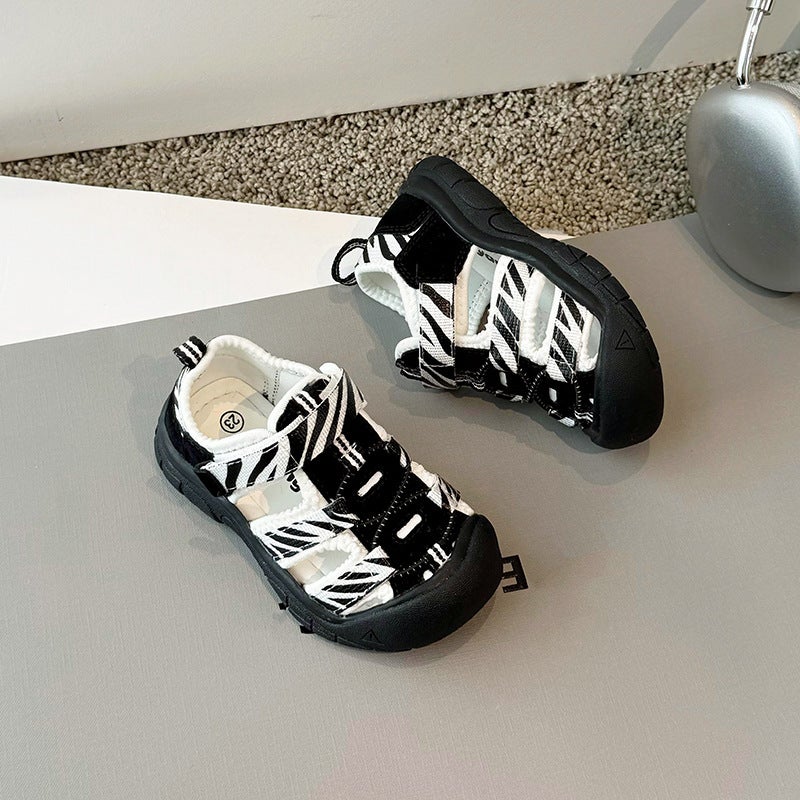 Girls' Sandals Summer Children'S Soft-Soled Sandals For Large Children And Boys Students Casual Shoes Trendy - Image 3