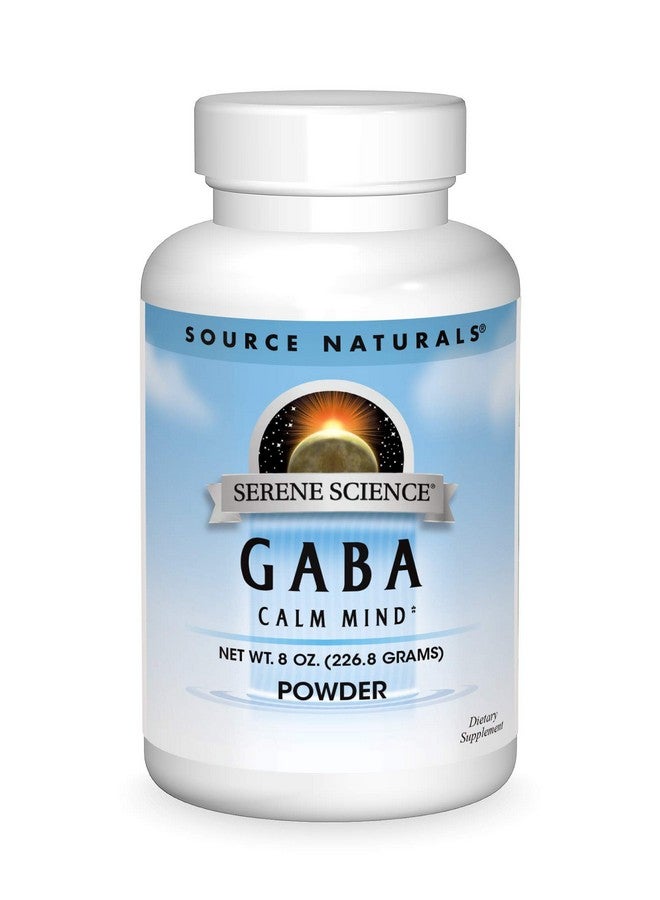 سورس ناتشورالز مصدر طبيعي Serene Science GABA، 750 مجم - مسحوق 8 أونصة - Image 1