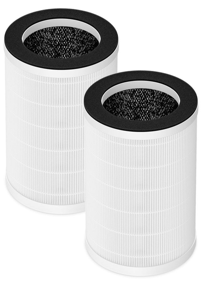 إيزينجو فلتر بديل HEPA KQ-31، متوافق مع أجهزة تنقية الهواء Aucleia KQ-31/KQ-31A، وAIRTOK KQ-31، وKQLKJ KQ-31، وiooo K31، ترشيح ثلاثي المراحل بزاوية 360 درجة للغبار، ووبر الحيوانات الأليفة، والشعر، ورائحة الدخان، عبوة من قطعتين - Image 1