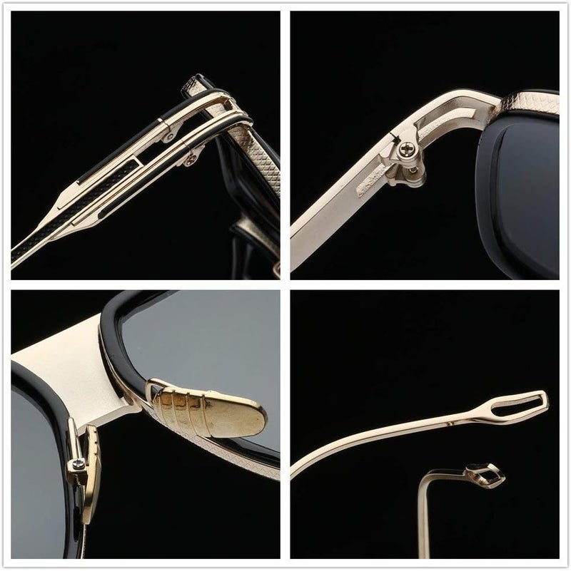 GOBIGER Aviator Sunglasses for Men 100% UV Protection Goggle Alloy Frame with Case - Image 5
