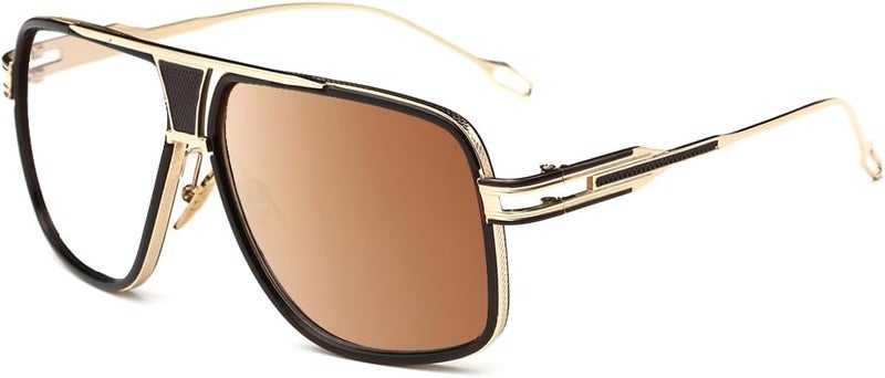GOBIGER Aviator Sunglasses for Men 100% UV Protection Goggle Alloy Frame with Case - Image 1