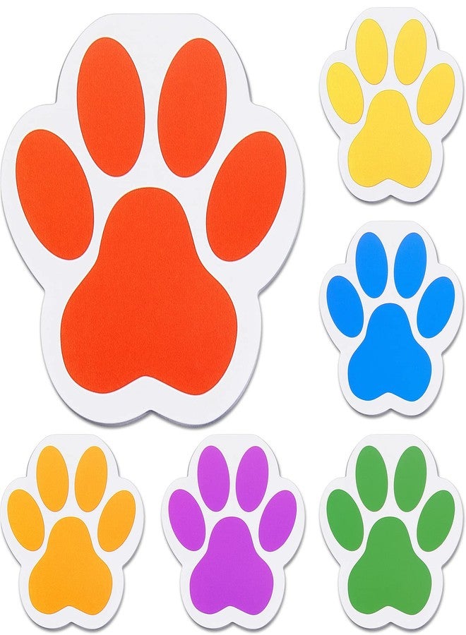 Chinco 24 Pcs Dog Party Favors Dog Notebook Paw Print Note Puppy Paw Pads Colorful Notepads Gift Filled for Animal Lovers Kids School Classroom Birthday Supplies 6 Colors - Image 1