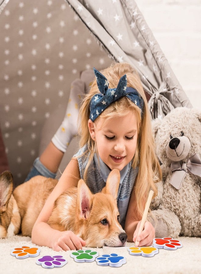 Chinco 24 Pcs Dog Party Favors Dog Notebook Paw Print Note Puppy Paw Pads Colorful Notepads Gift Filled for Animal Lovers Kids School Classroom Birthday Supplies 6 Colors - Image 4