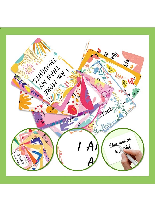 Wffo 50 PCS Motivational Cards - Affirmation Cards with Blank Backs - Self-Encouragement Cards with Quotes - Motivational Cards for Employees, Students, and Colleagues - Positive Energy Postcards with Inspirational Quotes, a Spiritual Gift - Image 5