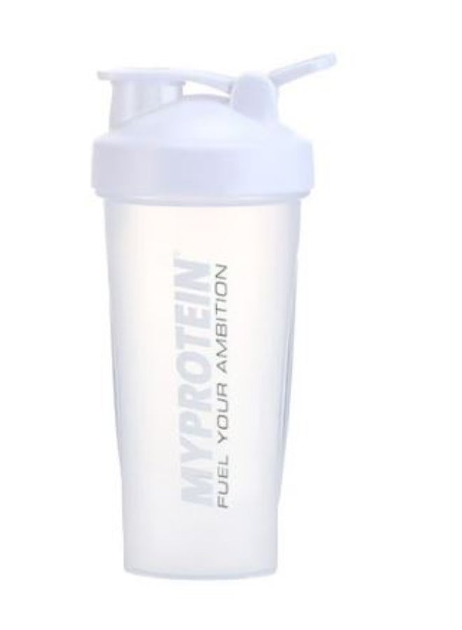 استريكو زجاجة بلاستيكية لخلط البروتين، تصميم أبيض مانع للتسرب مع خفاقة سلكية، مثالية للعصائر والمشروبات المخفوقة وعجينة الفطائر