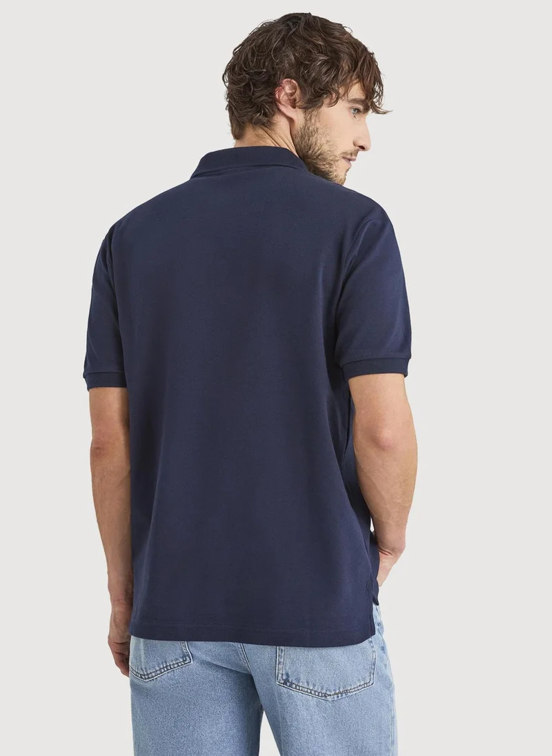 Nautica  Men Regular Fit Classic Polo Shirt for Smart-Casual Wear-Dark Navy for Men | Best Price UAE