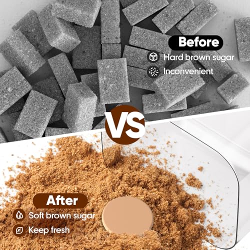 Moryimi Brown Sugar Container Airtight, 3 Quart Brown Sugar Keeper Storage Container with Spoon - Image 2