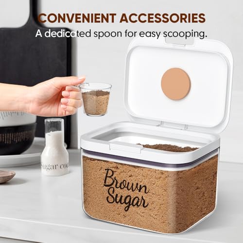 Moryimi Brown Sugar Container Airtight, 3 Quart Brown Sugar Keeper Storage Container with Spoon - Image 5
