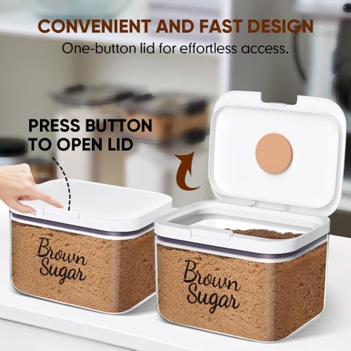 Moryimi Brown Sugar Container Airtight, 3 Quart Brown Sugar Keeper Storage Container with Spoon - Image 4