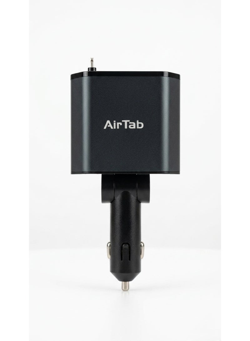 إيرتاب AirTAB 66W 4-in-1 Super Fast Car Charger Adapter - Model A1 (Retractable) - Image 2