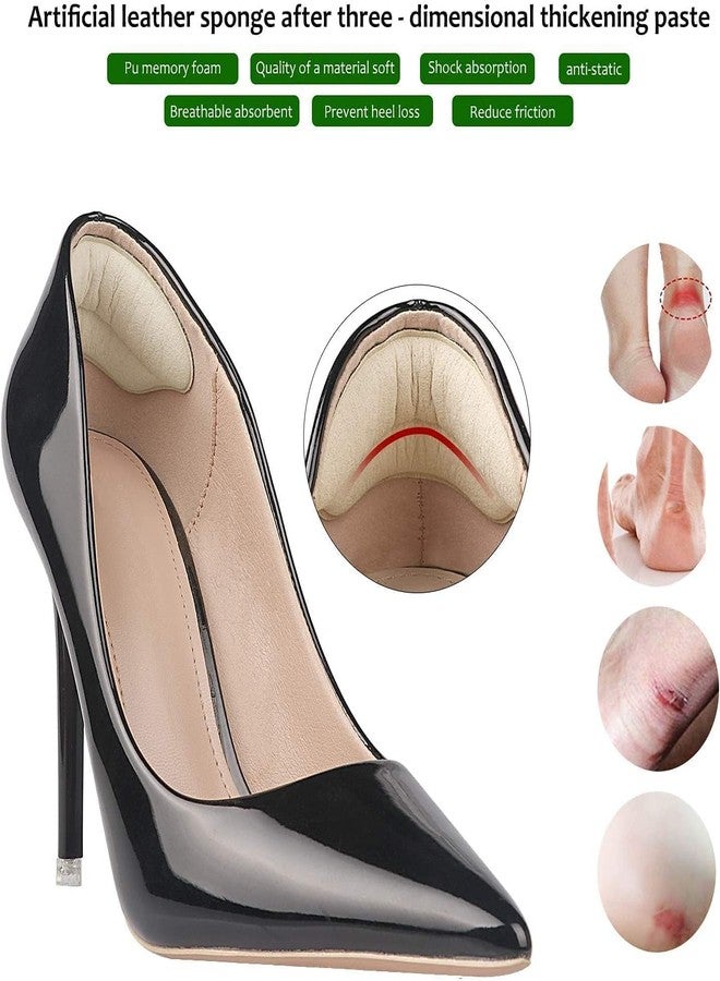 Premium Heel Pads Inserts Grips, Shoe bite Protector Back of Heel Protectors Cushions Liner Prevent Too Big Shoe from Shoe Slipping,Blisters,Filler for Loose Shoe Fit for Men Women - Image 5