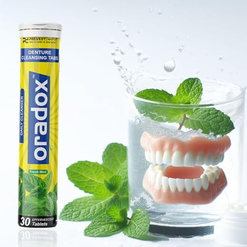 ORADOX DENTURE CLEANSING TABLETS (30 Count) | Denture Cleaning | Faster in Action | Odor Removal Daily Hygiene Care - Image 1