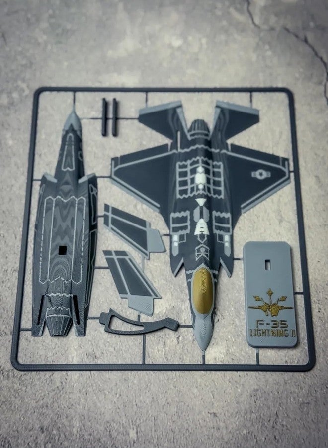 3D CRAFT F-35 Lightning II Fighter Jet Model Kit, Military Aircraft Scale Model, Multicolor,Figure Toy - Image 5