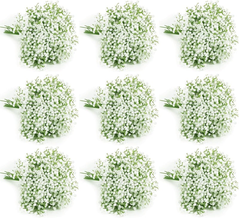 ZREVSB 120 Pcs Baby Breath Artificial Flowers Bulkï¼ŒWhite Artificial Flowers Artificial Baby Breath Gypsophila Flowers para Decoracion for Wedding Party Home Decoration (120 PCS) - Image 1