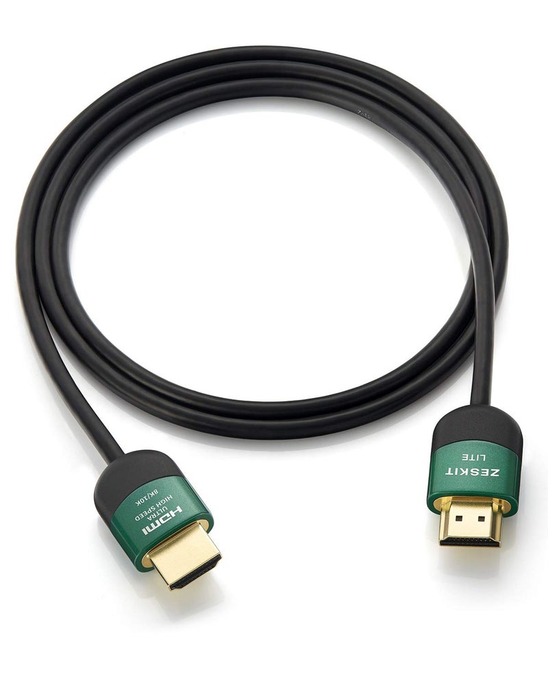 Zeskit Lite 48Gbps Slim Certified Ultra High Speed HDMI Cable 1.5ft, 4K120 8K60 144Hz eARC HDR HDCP 2.2 2.3 Compatible with Dolby Vision Apple TV 4K Roku Sony LG Samsung Xbox Series X RTX 3080 PS4 PS5 - Image 4