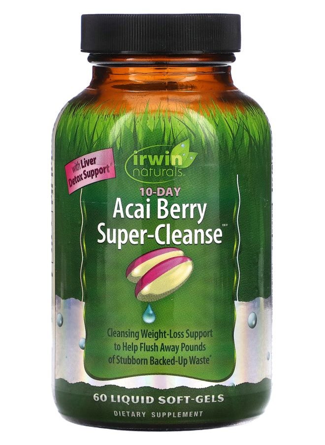 Irwin Naturals Acai Berry Super-Cleanse 60 Liquid Soft-Gels 