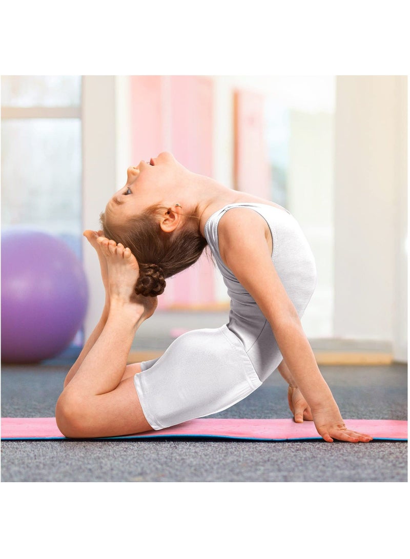 Captaintech Girls' Glitter Gymnastics & Ballet Dance Shorts - 2 Pcs Metallic Tumbling Athletic Shorts for Kids and Toddlers, Sparkling Dancewear for Training & Performance - Image 3