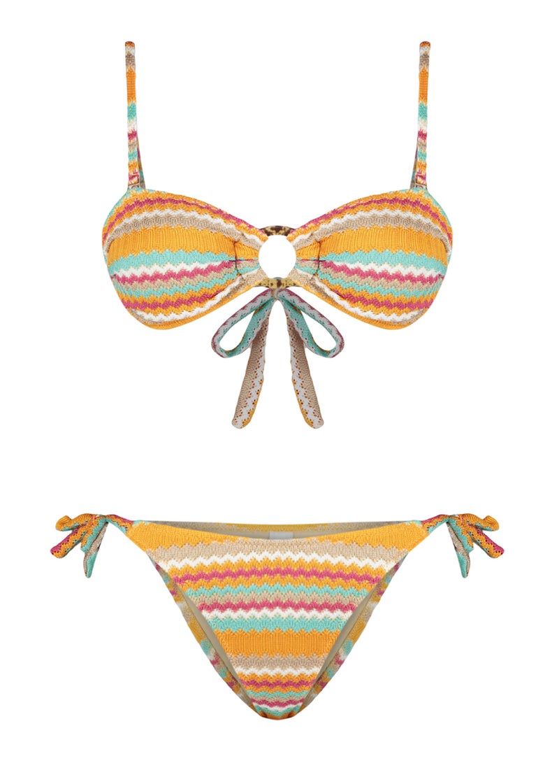 trendyol Patterned  Regular Normal Waist Bikini Set Tbess24Bt00094 - Image 5