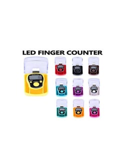 Generic Digital finger counter - Electronic tasbeeh ring -Finger ring - Next counter-Electronic shift  Luminous - multiuse multi-colors - 1 pcs 