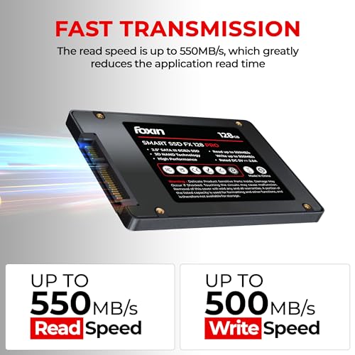 Foxin 128 GB Internal SSD 2.5 Inch SATA III 6Gb/s | Read Up to 550MB/s & Write 500MB/s | 3D NAND Solid State Drive for Laptop, Desktop, PC, NVR, DVR | 5-Year Warranty - Image 5