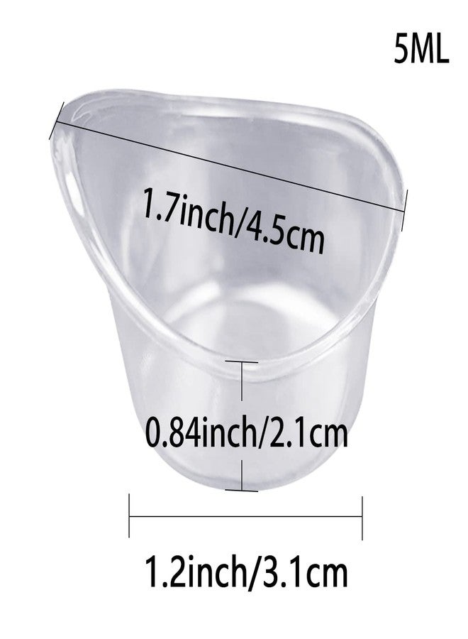 FRIGIIRE 100pieces 5ml Eye Wash Cup Plastic Eye Flush Cleaning Cups Portable Disposable Measuring Cup - Image 2