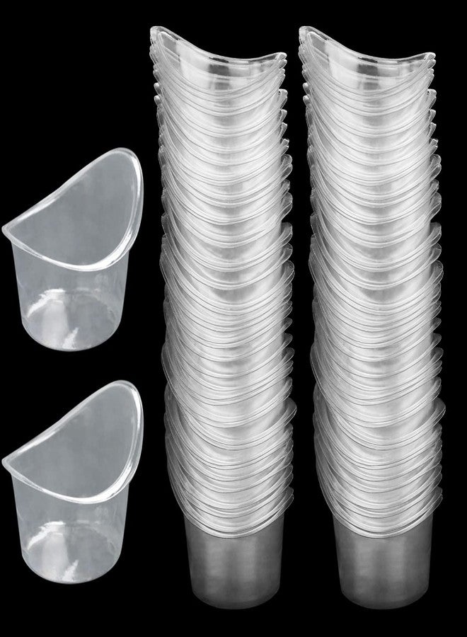 FRIGIIRE 100pieces 5ml Eye Wash Cup Plastic Eye Flush Cleaning Cups Portable Disposable Measuring Cup - Image 1