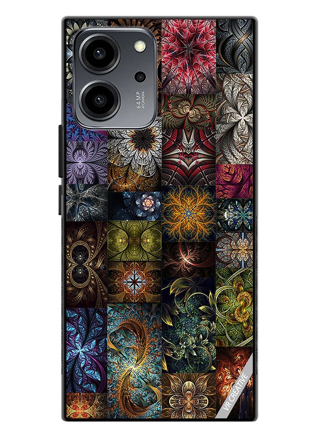 VR CREATIVE Protective Case Cover For Honor 80 SE 30 Mind Blowing Pieces Of Algorithmic Fractal Art Design Multicolour - Image 1