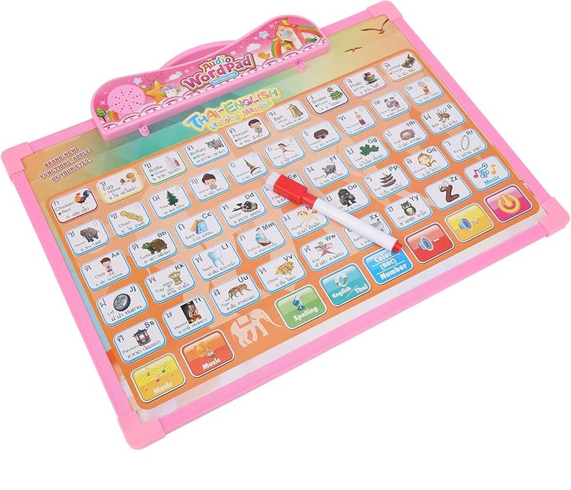 كتاب قراءة صوتي ثنائي اللغة التايلاندي الإنجليزي لعبة تعليمية للأطفال الصغار الأولاد البالغين - Image 2