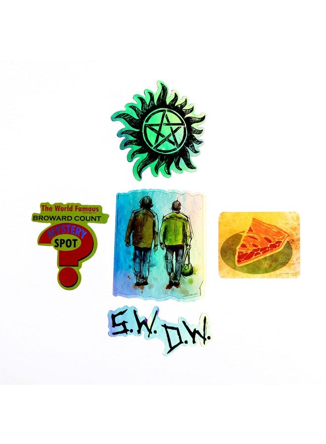 Conquest Journals Supernatural John'S Journal Sticker Pack Official Images From Johns Journal 60 Unique Stickers Including 5 Holograms And 5 Clear Stickers Waterproof Uv And Scratch Resistant - Image 5