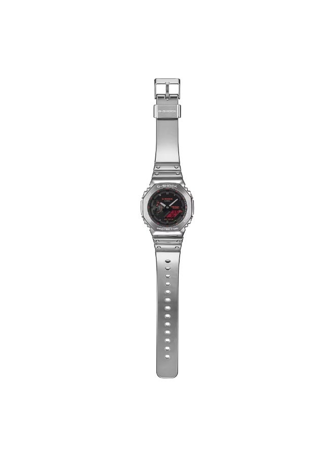 Casio G-Shock GM-2100YRA-8A Analog Digital Men's Watch Stainless Steel Bezel 200M Water Resistant Silver - Image 2
