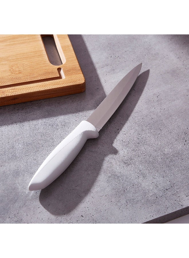 Home Box Tramontina Plenus 6 Inches Utility Knife with Stainless Steel Blade and White Polypropylene Handle - Image 1