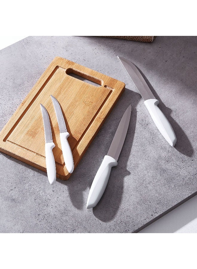 Home Box Tramontina Plenus 6 Inches Utility Knife with Stainless Steel Blade and White Polypropylene Handle - Image 3